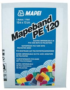Hidroizolatii bai - Banda elastica PVC pentru interior Mapei Mapeband PE 120 50 m/rola